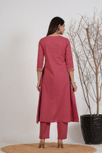 Cotton Embroidered Kurta Set