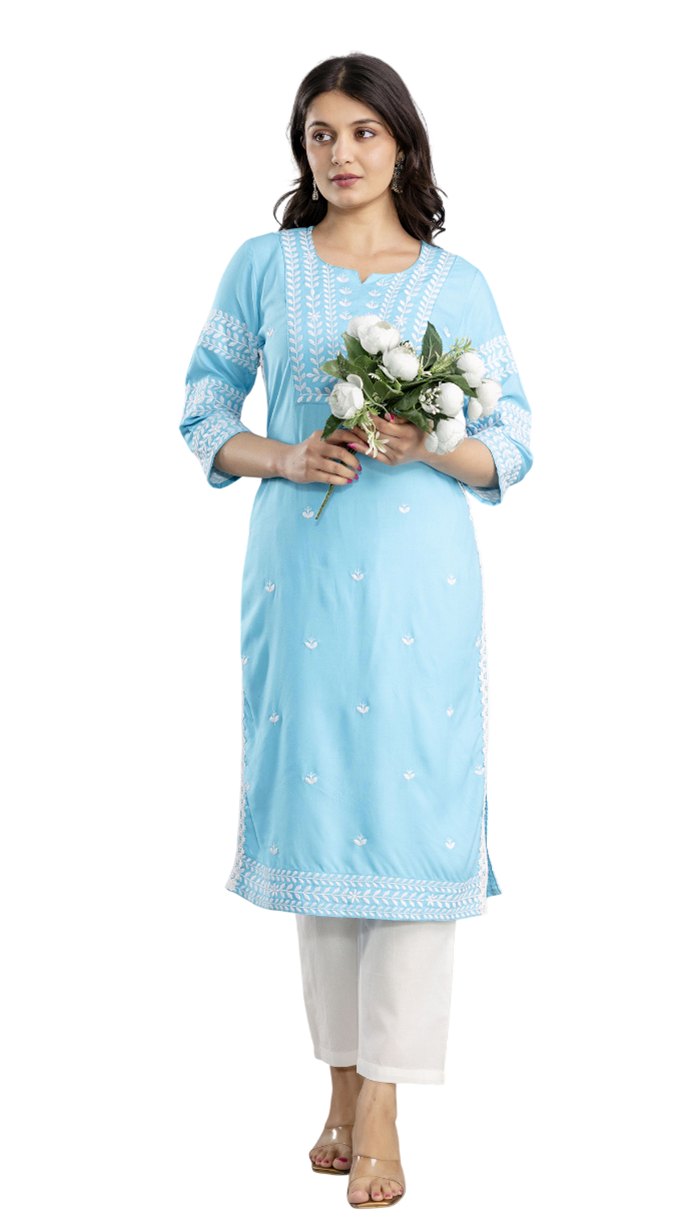 Rayon Embroidered Kurta