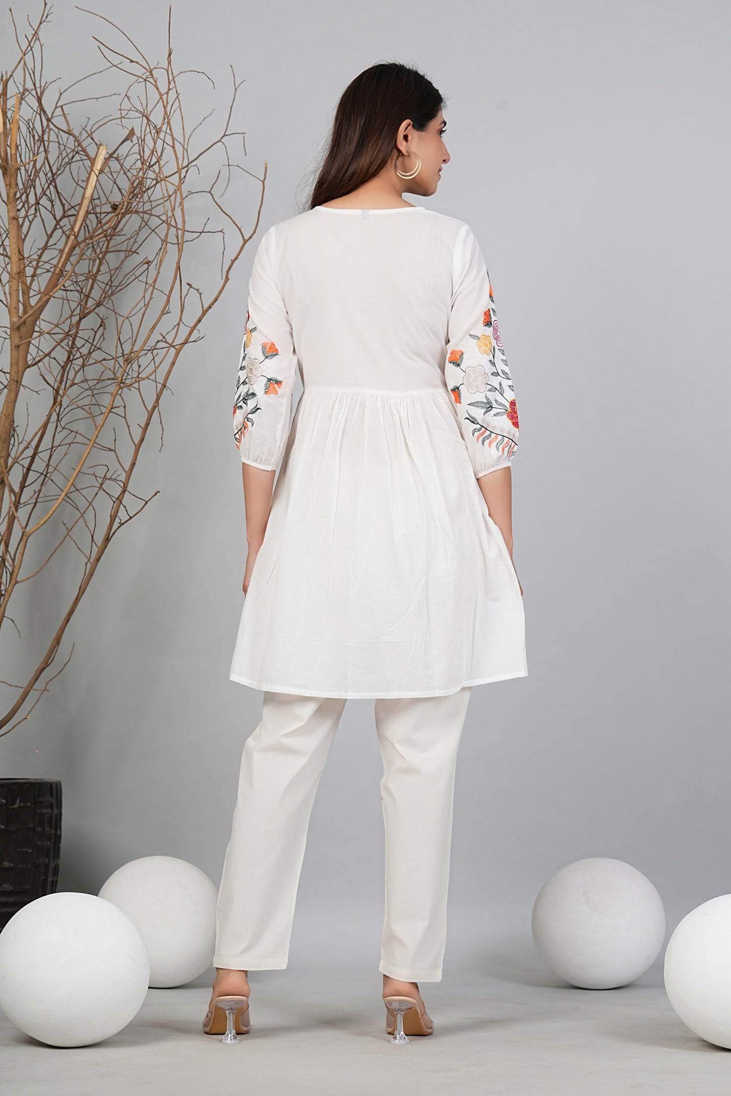 Cotton Embroidered Co-Ord Set