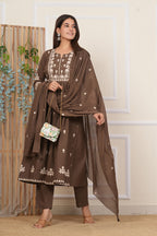 Cotton Embroidered Kurta Set