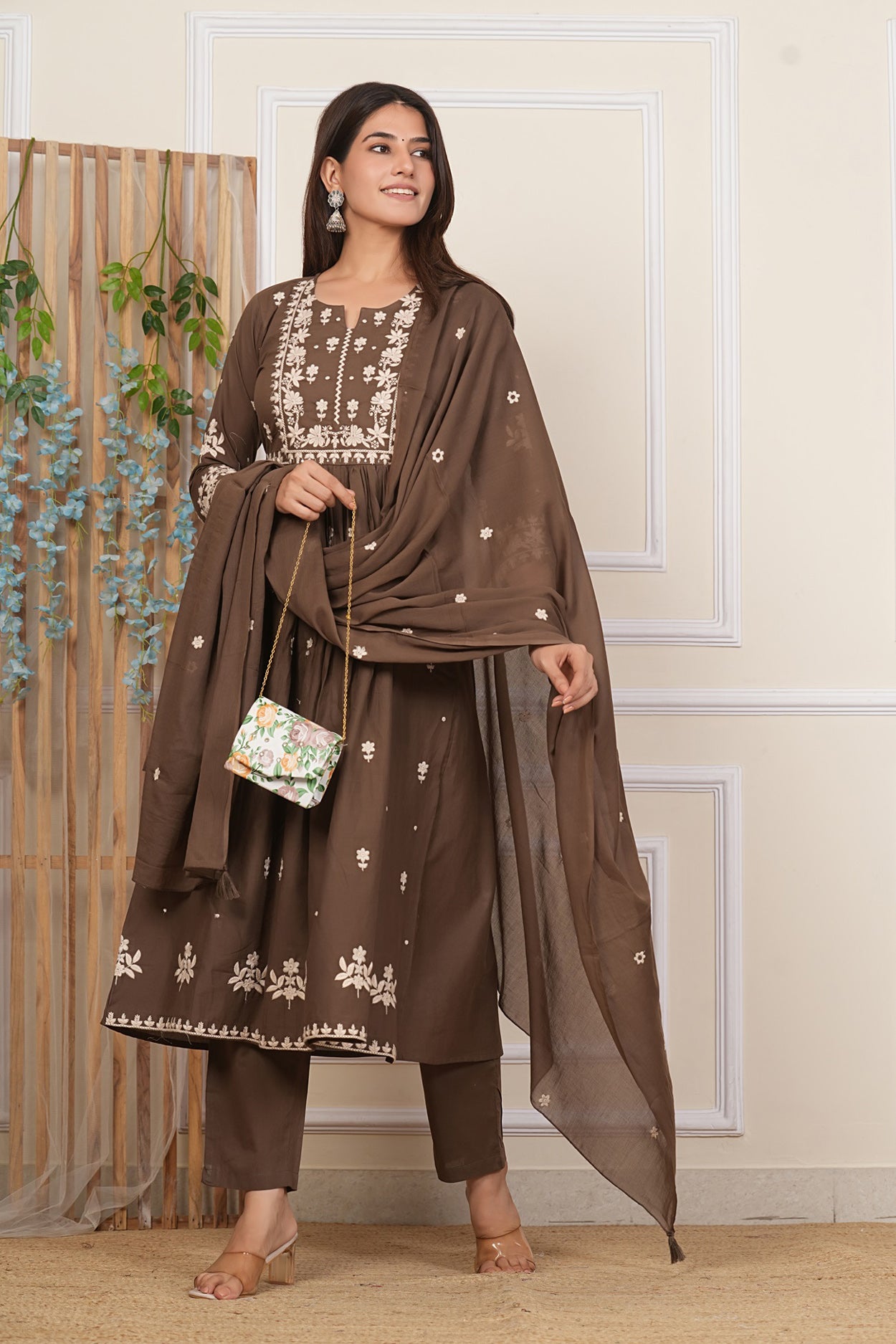 Cotton Embroidered Kurta Set