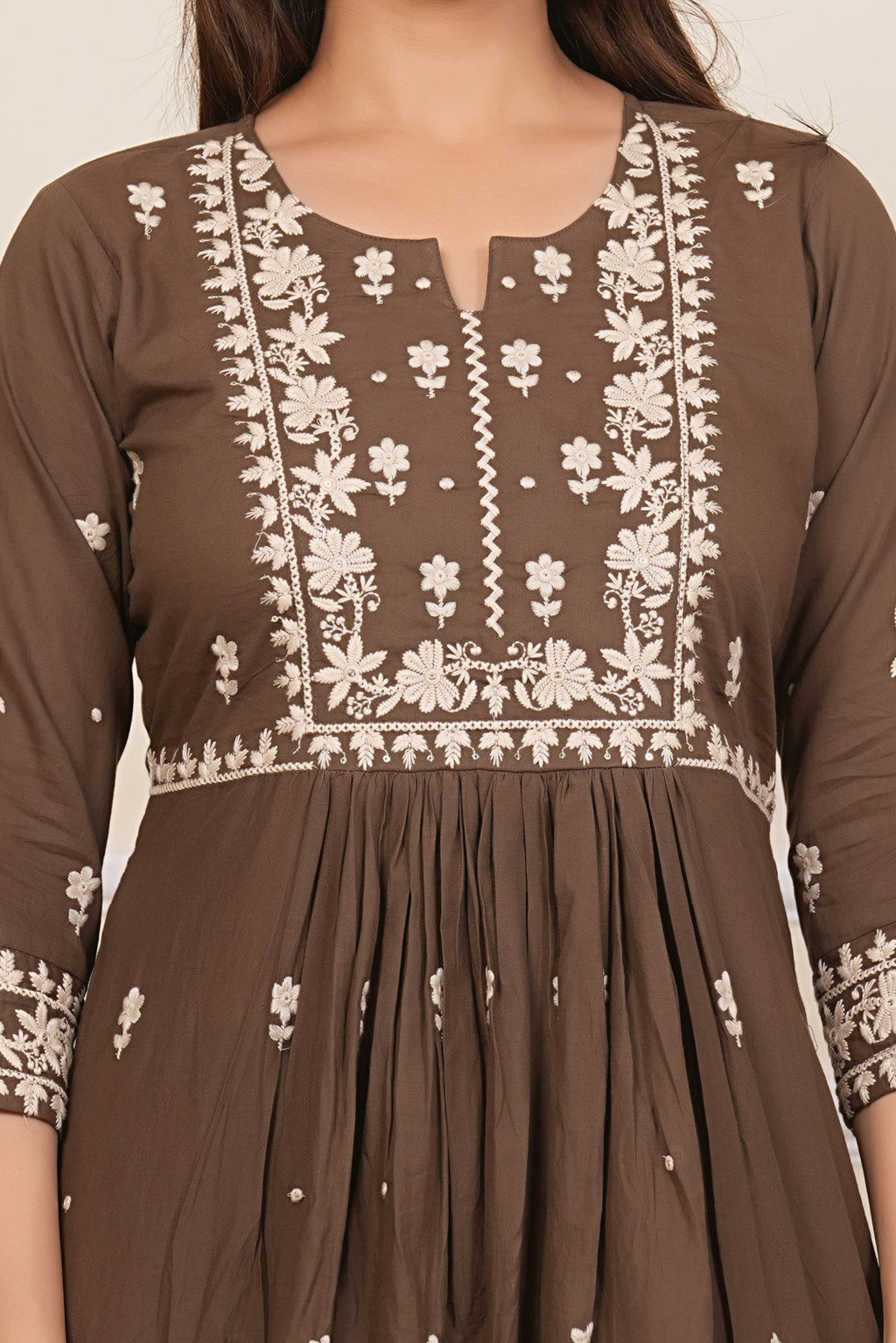 Cotton Embroidered Kurta Set