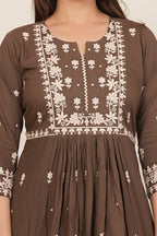 Cotton Embroidered Kurta Set