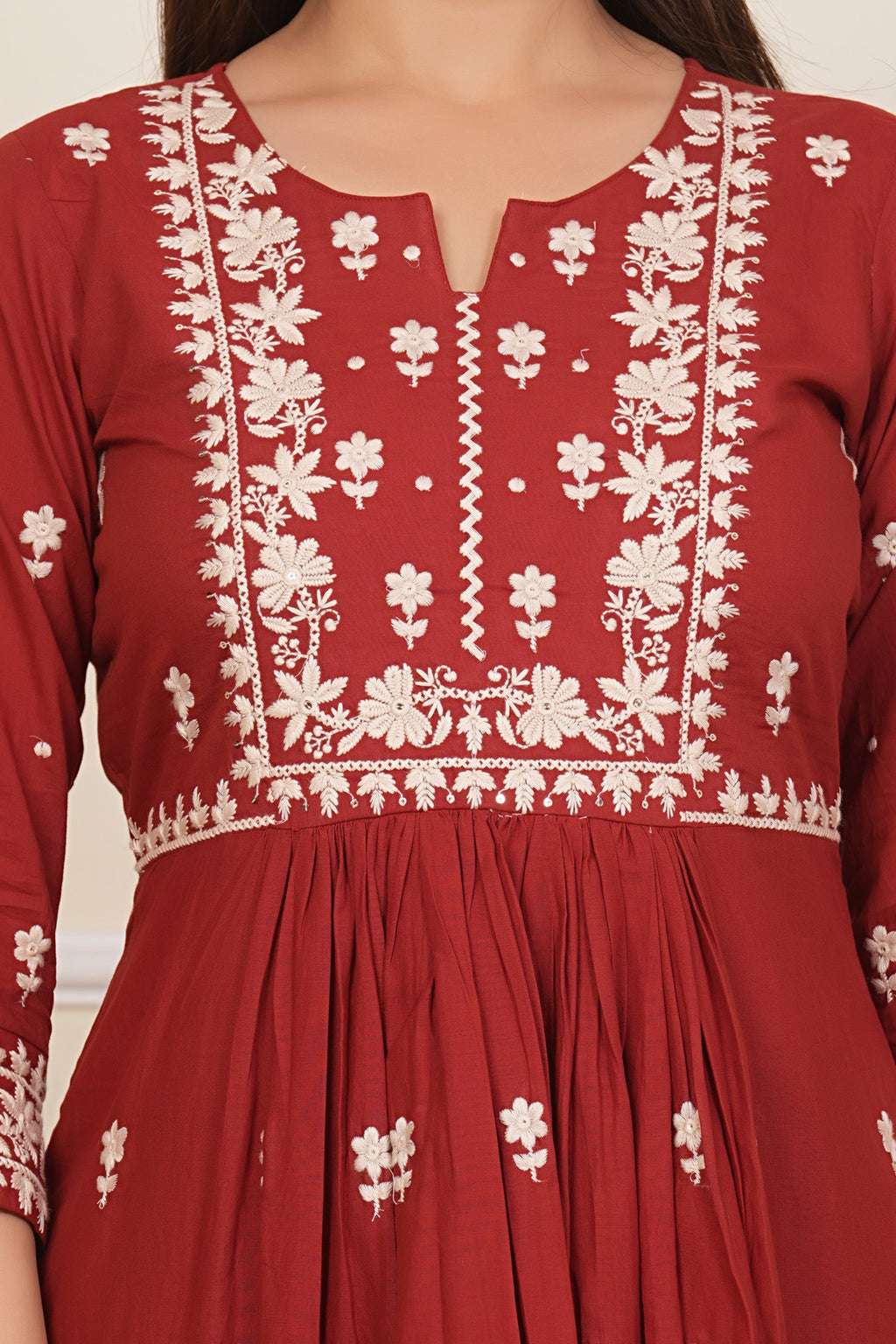 Cotton Embroidered Kurta Set