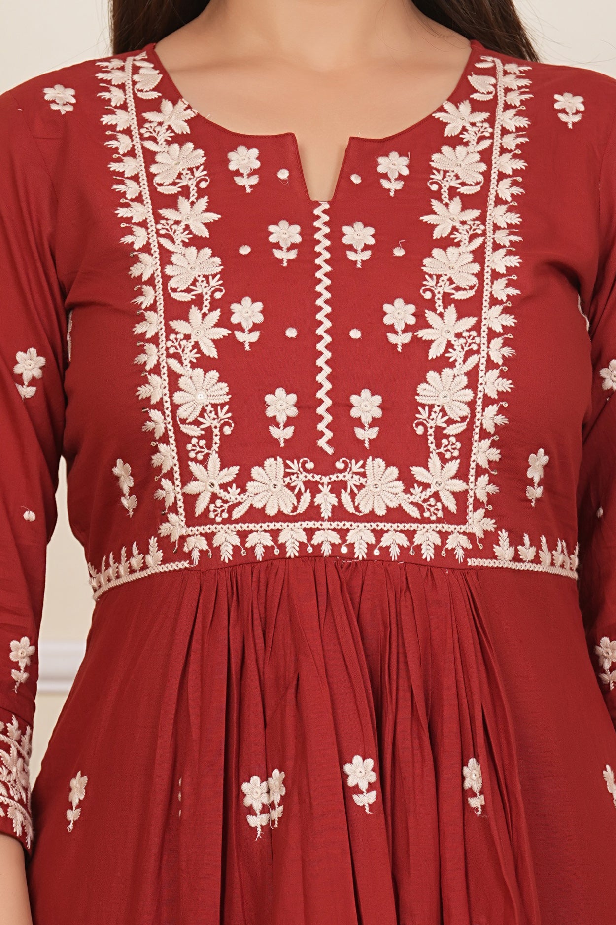 Cotton Embroidered Kurta Set