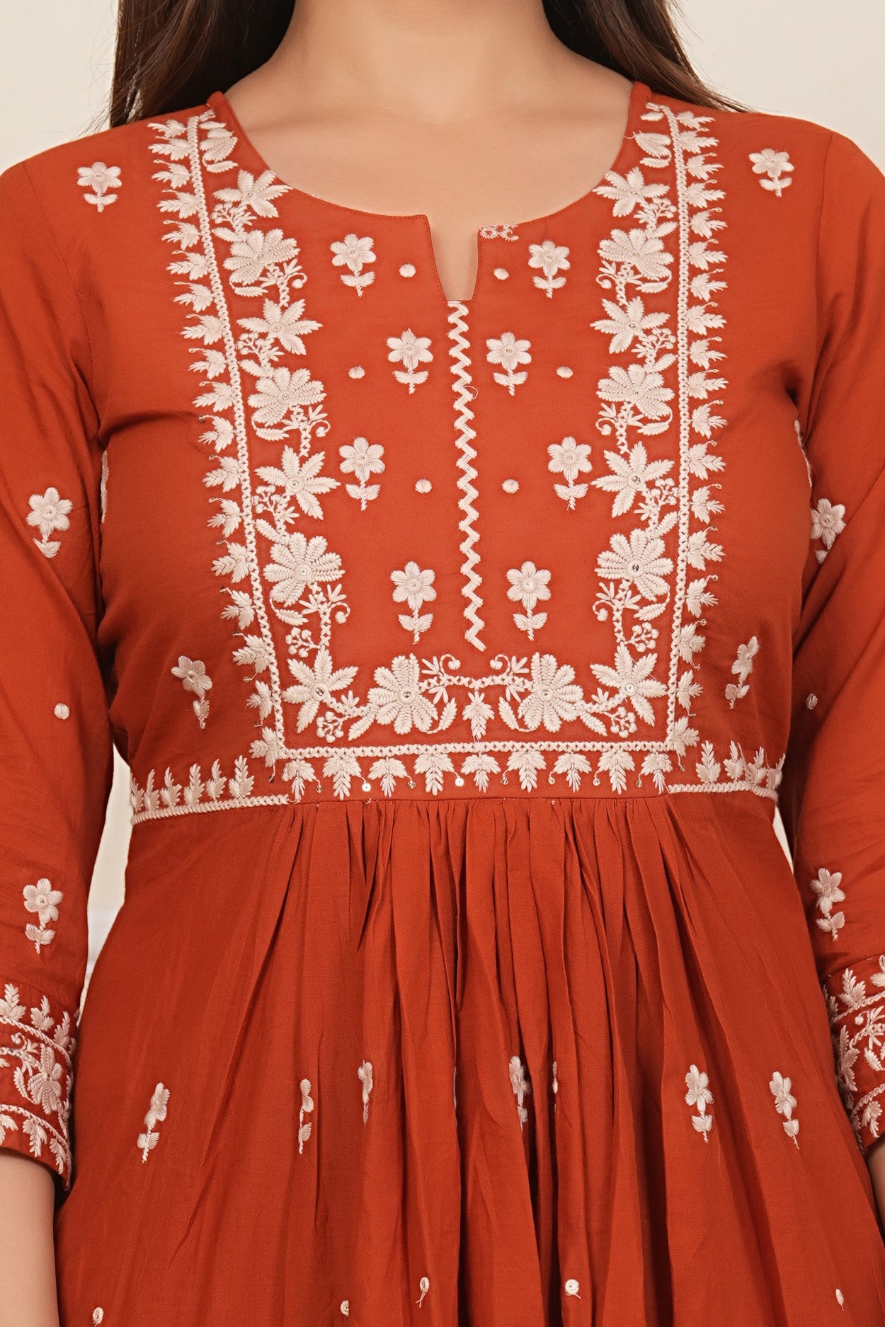 Cotton Embroidered Kurta Set