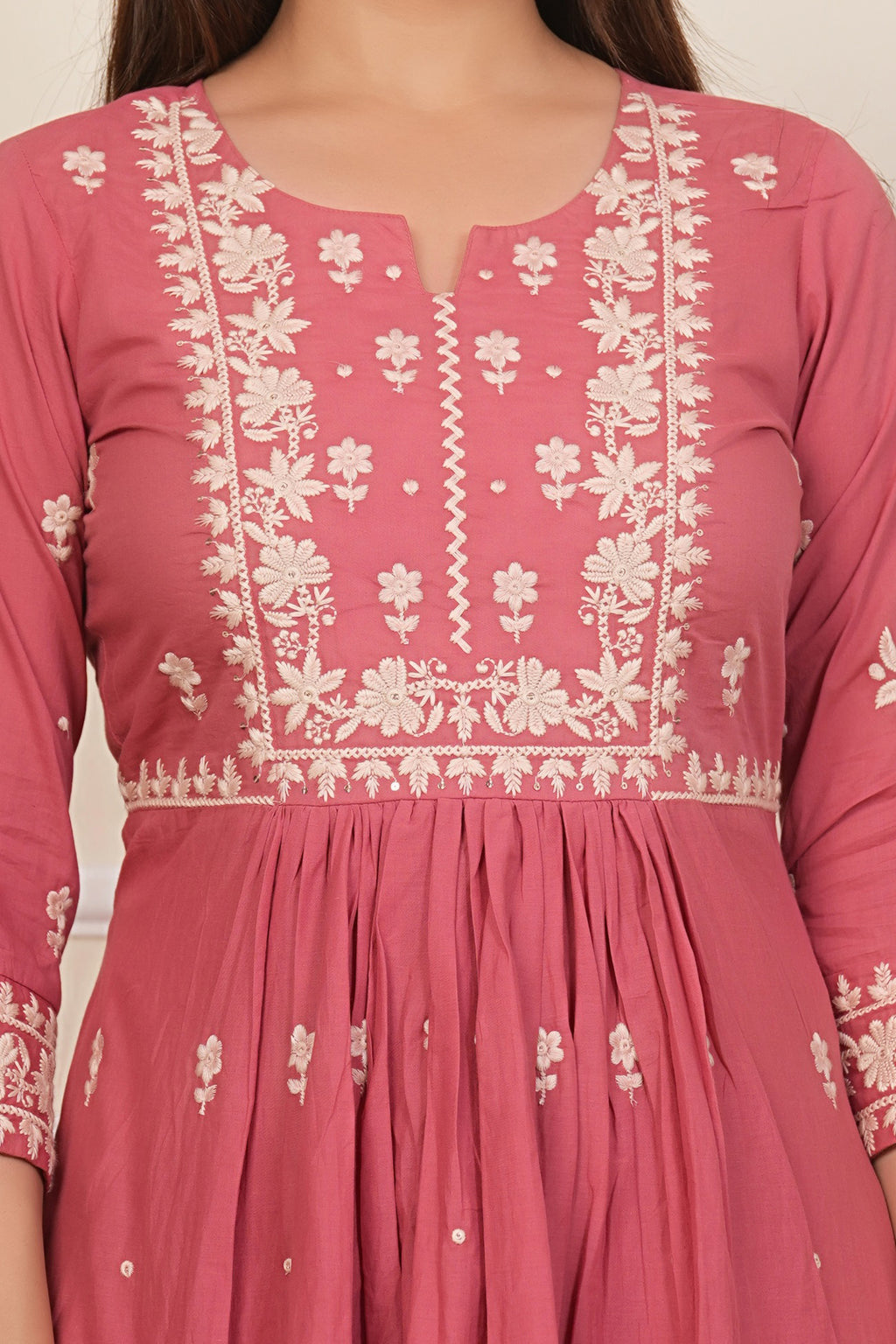 Cotton Embroidered Kurta Set